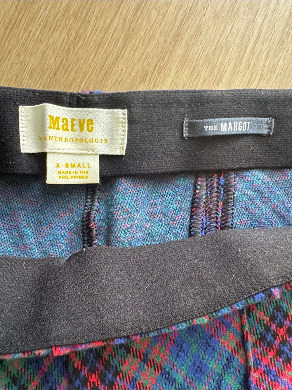 Anthropologie Maeve The Margot Kick-Flare Cropped Pants Plaid Edition Size XS - Picture 11 of 16